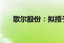 歌尔股份：拟授予股票期权7752万份