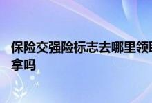 保险交强险标志去哪里领取 交强险标志要到交保险那个公司拿吗