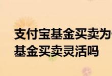 支付宝基金买卖为什么不是实时的 支付宝的基金买卖灵活吗
