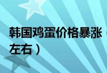 韩国鸡蛋价格暴涨（比往年同期水平高出四成左右）