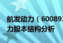 航发动力（600893）股票股本结构：航发动力股本结构分析