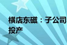 横店东磁：子公司年产2.5GW高效组件项目投产