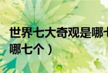 世界七大奇观是哪七大奇观（世界七大奇观是哪七个）