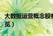 大数据运营概念股有哪些（大数据运营股票一览）