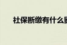 社保断缴有什么影响 会影响生育险吗 