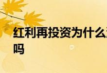 红利再投资为什么没有显示 红利再投资是坑吗