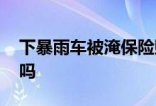 下暴雨车被淹保险赔吗 下暴雨车被淹保险赔吗