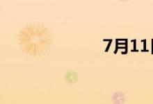 7月11日涨停分析