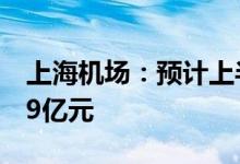 上海机场：预计上半年净亏损12.3亿元到12.9亿元