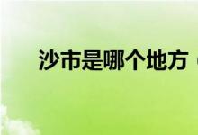 沙市是哪个地方（沙州市在什么地方）