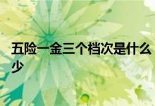 五险一金三个档次是什么 五险一金个人与公司比例分别是多少 