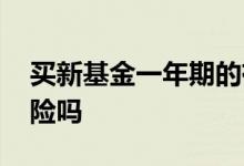 买新基金一年期的有风险吗 买新基金会有风险吗