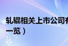 轧辊相关上市公司有哪些（轧辊上市公司龙头一览）