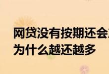 网贷没有按期还会产生什么后果 按期还网贷为什么越还越多