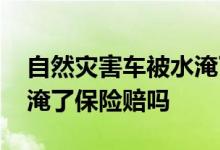 自然灾害车被水淹了车险理赔多少 水灾车被淹了保险赔吗
