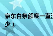 京东白条额度一直没提（京东白条额度一般多少）