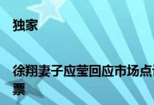 独家|徐翔妻子应莹回应市场点评无投顾资格：个人爱好不投资股票