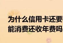 为什么信用卡还要收年费 信用卡只能还款不能消费还收年费吗