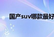 国产suv哪款最好（国产suv哪款最好）