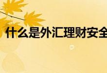 什么是外汇理财安全吗 什么是外汇理财产品