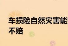 车损险自然灾害能赔多少 车损险自然灾害赔不赔