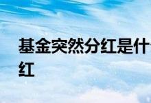基金突然分红是什么原因 基金为什么突然分红