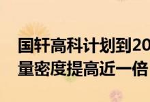 国轩高科计划到2030年将磷酸铁锂电池的能量密度提高近一倍