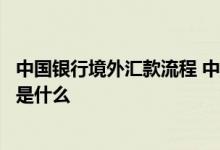 中国银行境外汇款流程 中国银行：境内外币汇划的基本流程是什么