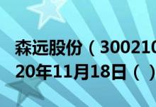 森远股份（300210）今日股票行情查询（2020年11月18日（））