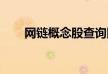 网链概念股查询网链概念名单一览表