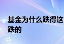 基金为什么跌得这么厉害 基金是随着什么涨跌的