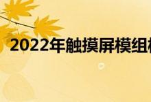 2022年触摸屏模组板块上市公司有哪些（）