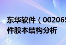 东华软件（002065）股票股本结构：东华软件股本结构分析