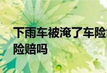 下雨车被淹了车险能赔多少 下暴雨车淹了车险赔吗