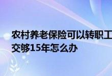 农村养老保险可以转职工养老保险吗 农民60岁养老保险没交够15年怎么办 