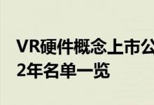 VR硬件概念上市公司有哪些VR硬件股票2022年名单一览