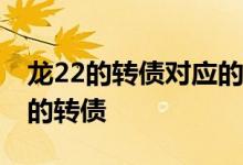 龙22的转债对应的股票 是不是股票都有对应的转债