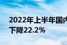 2022年上半年国内旅游总人次14.55亿同比下降22.2%