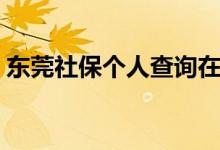 东莞社保个人查询在哪 如何自己查社保账户 