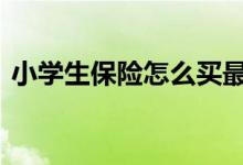 小学生保险怎么买最实用 小学生保险怎么买