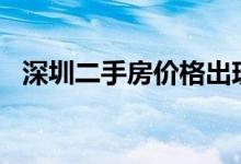 深圳二手房价格出现下跌回到2020年水平