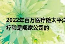 2022年百万医疗险太平洋医享无忧 趁青春大病无忧百万医疗险是哪家公司的