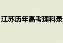 江苏历年高考理科录取分数线（2010-2017）