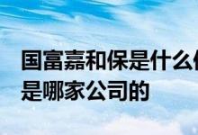 国富嘉和保是什么保险公司 国富嘉和保2021是哪家公司的