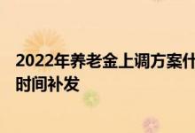 2022年养老金上调方案什么时候能公布 2022年养老金什么时间补发 