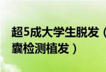 超5成大学生脱发（患者需到正规医院进行毛囊检测植发）