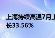 上海持续高温7月上旬居民用电量同比去年增长33.56%