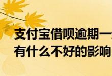 支付宝借呗逾期一天影响征信吗 借呗对征信有什么不好的影响