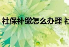 社保补缴怎么办理 社保补缴算不算连续缴纳 