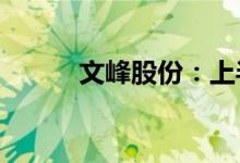 文峰股份：上半年预亏2.01亿元